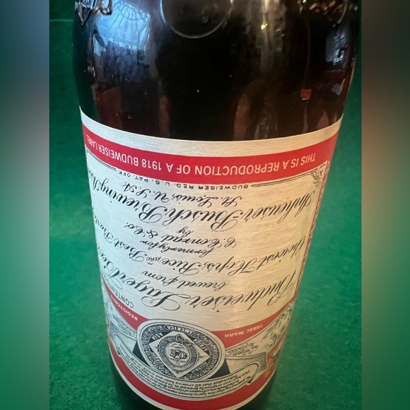 Budweiser collector Upside Down Label Long neck Bottle - Picture 7 of 15
